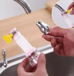 Kitchen Shower Splash Fan Faucet With Clip Water-saving Filter tap nozzle extended Each ( Random Color ) – 1pcs - Image 3