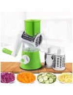 Manual Vegetable Drum cutter Slicer Multifunctional Round Slicer Kitchen Gadget (random color) - Image 3