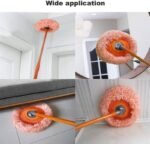 Long-Handle Telescopic Cleaning Mop – 360° Rotating Microfiber Dust Mop with Detachable Head - Image 2