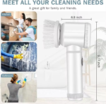 Magic Brush Wireless Battery Cleaning Brush Bathtub Tile Professional Cleaning Brush Rechargeable