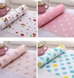 Kitchen Anti-Slip Foam Drawer Mat | Waterproof Cushion Sheet For Cupboards, Refrigerators & Tables – Size 45*150 cm | Random Colour - Image 5