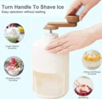Manual Ice Shaver & Gola Ganda Maker – Portable Ice Crusher Machine for Home Use with Stainless Steel Blades - Image 3