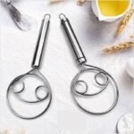 Manual Non Stick Steel Flour Cream Mixer Beater | Dough Whisk Mixer, Kitchen Baking Blender Tool - Image 3