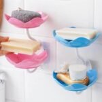Lotus Flower Wall-Mounted Soap Holder – Self-Draining Bathroom & Kitchen Organizer – pack of 1