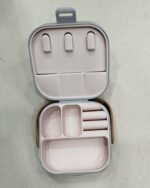 Jewelry Organizer Box | Portable Jewelry Storage Box | Sleek | Portable | Multi-Functional Travel Jewelry Organizer | Durable | Compact Ring | Necklace | Earring Storage Boxes With Mirror | For Travel | Home | Gift Option – Random Color - Image 6