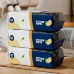 Kitchen Wipes – Pack of 80 Pieces, Multipurpose Cleaning Wipes for Home and Kitchen Use -Soft and durable material for effective cleaning - Image 4