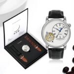 Men’s Watch Analog Leather Wrist Watch – Elegant Quartz Watch with Double Strap & 3ATM Waterproof ( Random Color )