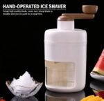 Manual Ice Shaver & Gola Ganda Maker – Portable Ice Crusher Machine for Home Use with Stainless Steel Blades