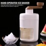 Manual Ice Shaver & Gola Ganda Maker – Portable Ice Crusher Machine for Home Use with Stainless Steel Blades