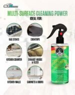 Kitchen Cleaner & Degreaser – Heavy Duty, Germ-Killing & Grease-Fighting Formula | THREE GUYS – German Engineered (250) ML - Image 3