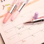 Lipstick Gel Pen Colorful Cute Black Ink Pen – 1 pc (random colors) - Image 5