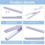 Mini Hair Straightener – Lightweight & Portable Travel Styling Tool | Medium Heat | High/Low Speed Settings | Corded Electric | Multicolor | ABS Plastic - Image 6