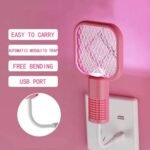 Mini USB Rechargeable Mosquito Racket with UV Light | Electric Bug Zapper & Fly Swatter