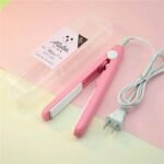 Mini Hair Straightener – Lightweight & Portable Travel Styling Tool | Medium Heat | High/Low Speed Settings | Corded Electric | Multicolor | ABS Plastic - Image 4