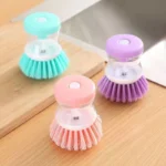 Mini Kitchen Liquid Dish Cleaning Brush | Scrubber Tool, Oil-Resistant, Scrubbing Sponge Remove Stains (Random color) - Image 8