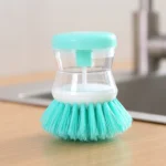 Mini Kitchen Liquid Dish Cleaning Brush | Scrubber Tool, Oil-Resistant, Scrubbing Sponge Remove Stains (Random color) - Image 4