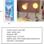 Mini Book Light with Clip – Portable LED Reading Lamp, Travel Bedroom Night Light with Eye Protectio