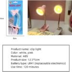 Mini Book Light with Clip – Portable LED Reading Lamp, Travel Bedroom Night Light with Eye Protectio