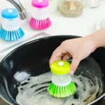 Mini Kitchen Liquid Dish Cleaning Brush | Scrubber Tool, Oil-Resistant, Scrubbing Sponge Remove Stains (Random color) - Image 10